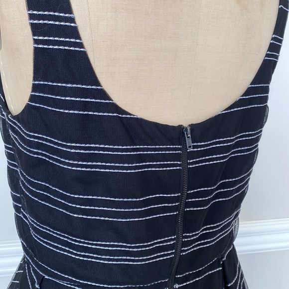 BCBGeneration Sleeveless tank style dress black with white stripes - Picture 7 of 14